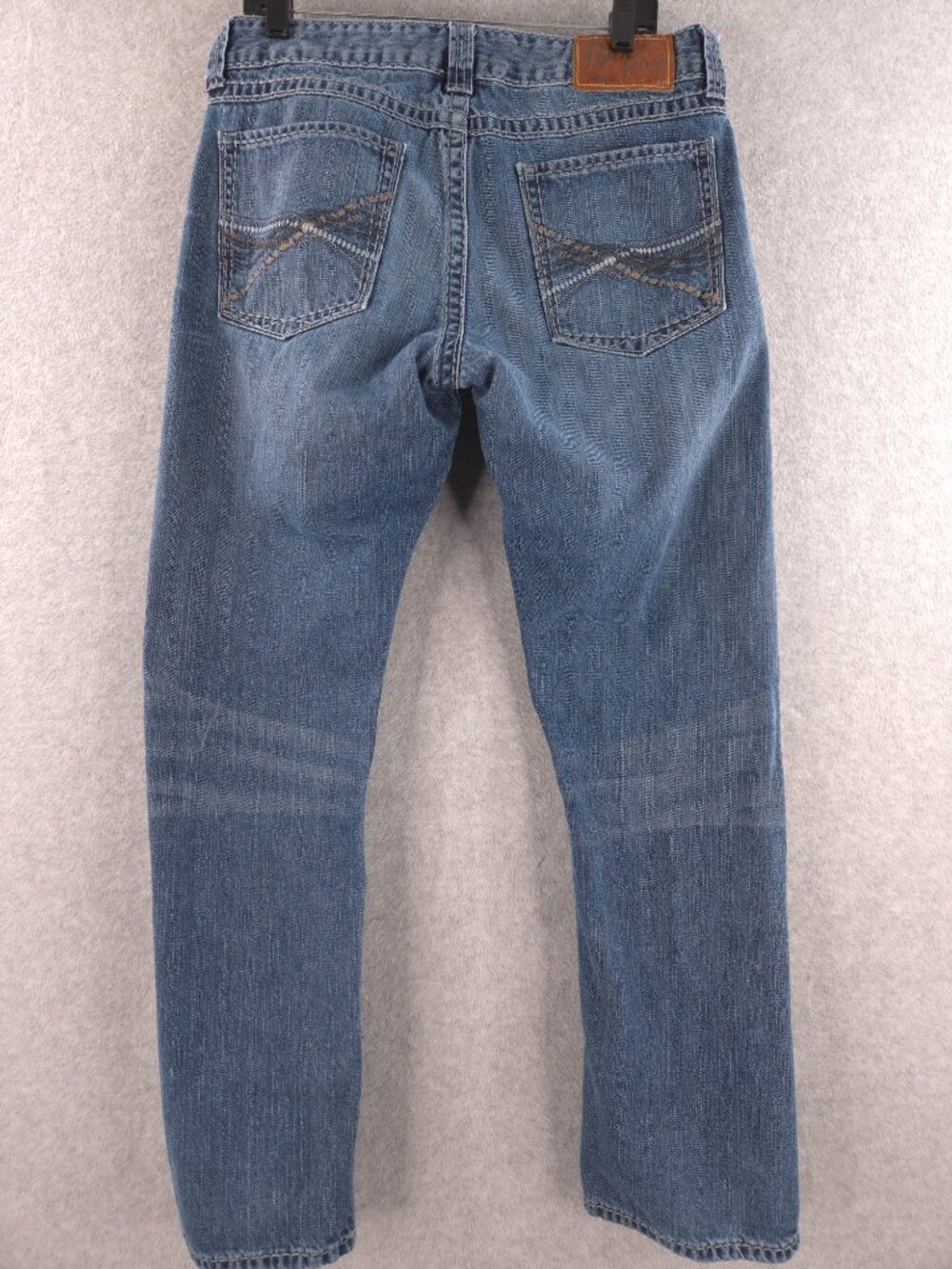 Rock 47 Jeans Mens 34X32 Slim Straight Boot Cut Western Cowboy Denim by Wrangler